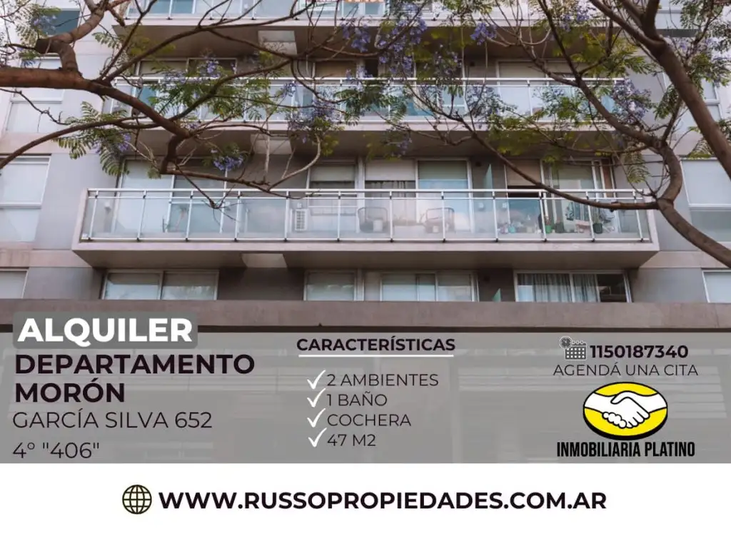 Alquiler departamento 2 ambientes Moron