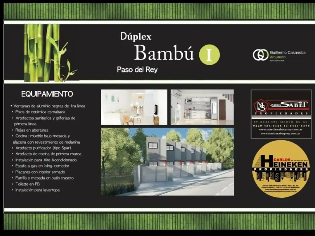 Departamento en el emprendimiento DUPLEX BAMBU