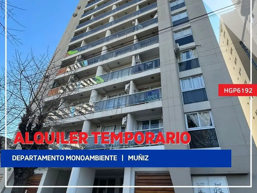 Departamento - Alquiler temporario - Argentina, Muñiz - Conesa 900