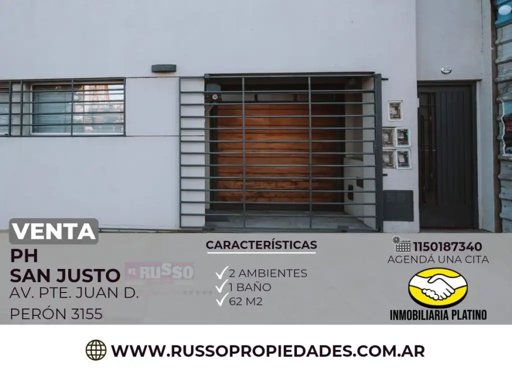 Venta PH 2 ambientes San Justo