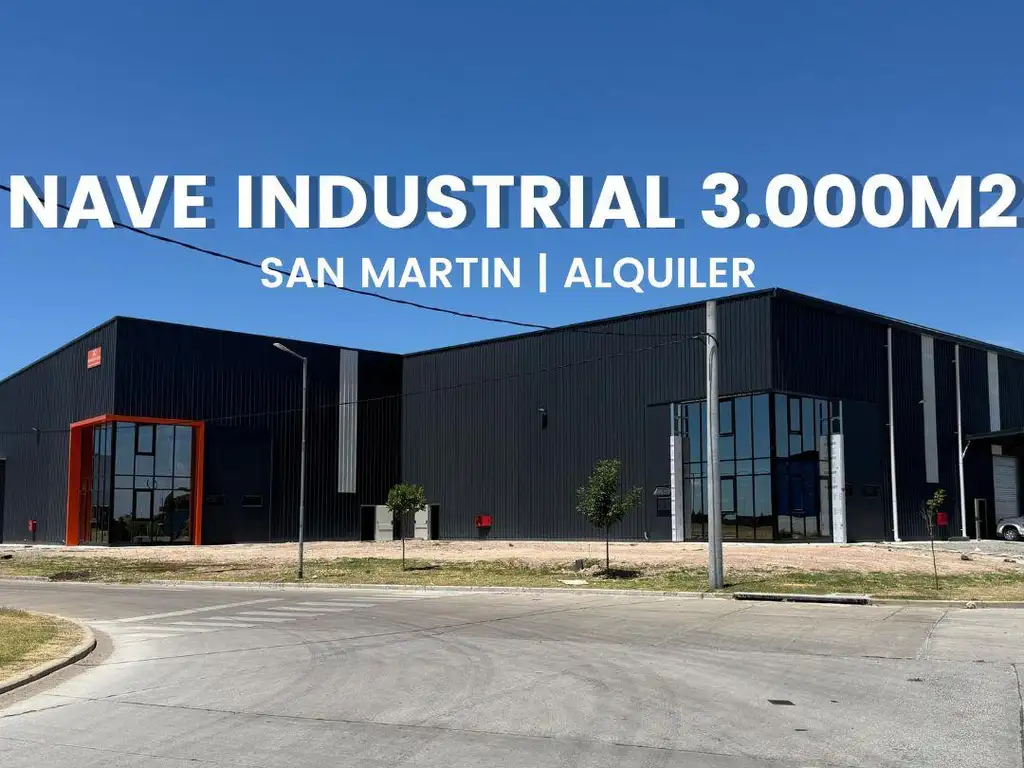 Nave Industrial en  Alquiler de 3000 M2 a estrenar AAA zona Norte