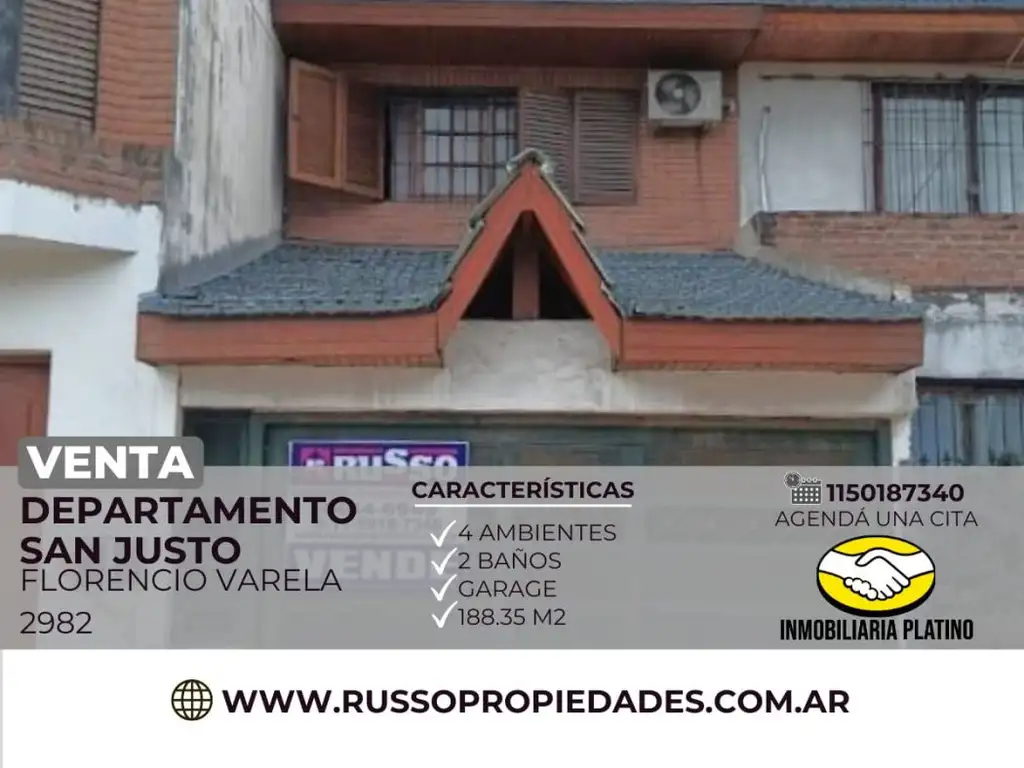 Venta triplex San Justo 4 ambientes