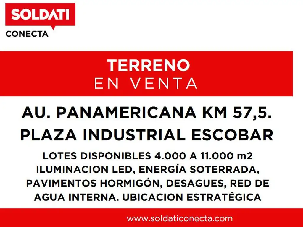 Parque Industrial en Venta - Entrega Junio 2026 - Escobar