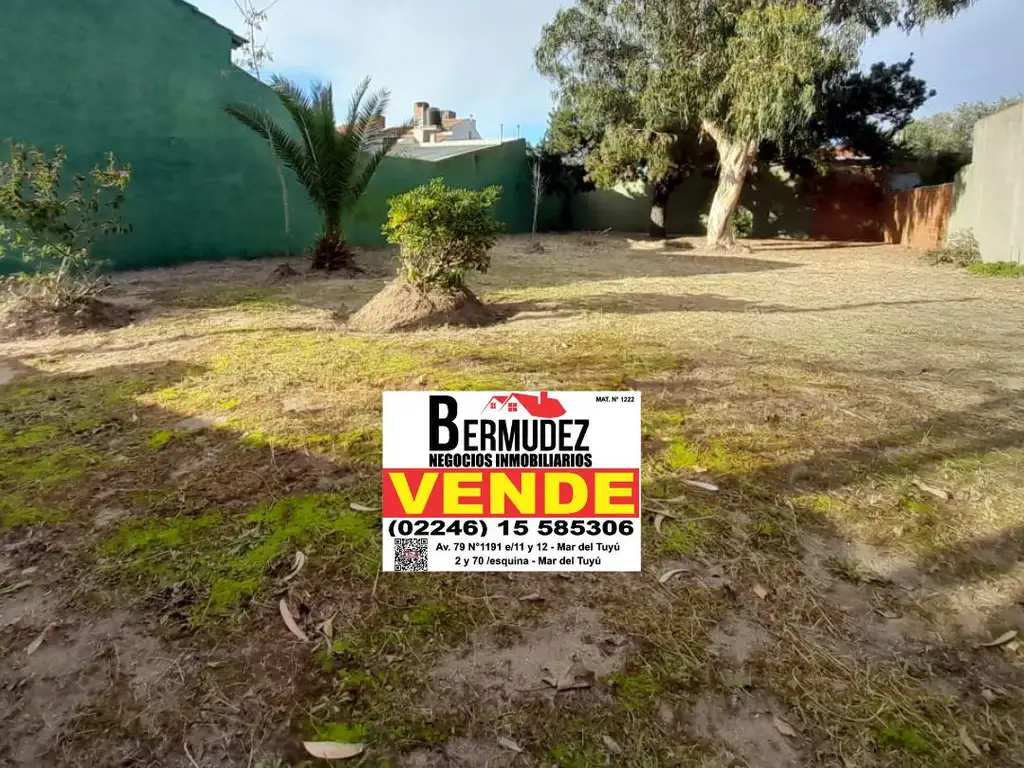 Venta Lote En Mar Del Tuyu Calle 59 Entre 1 Y 2, A Una Cuadra Del Mar