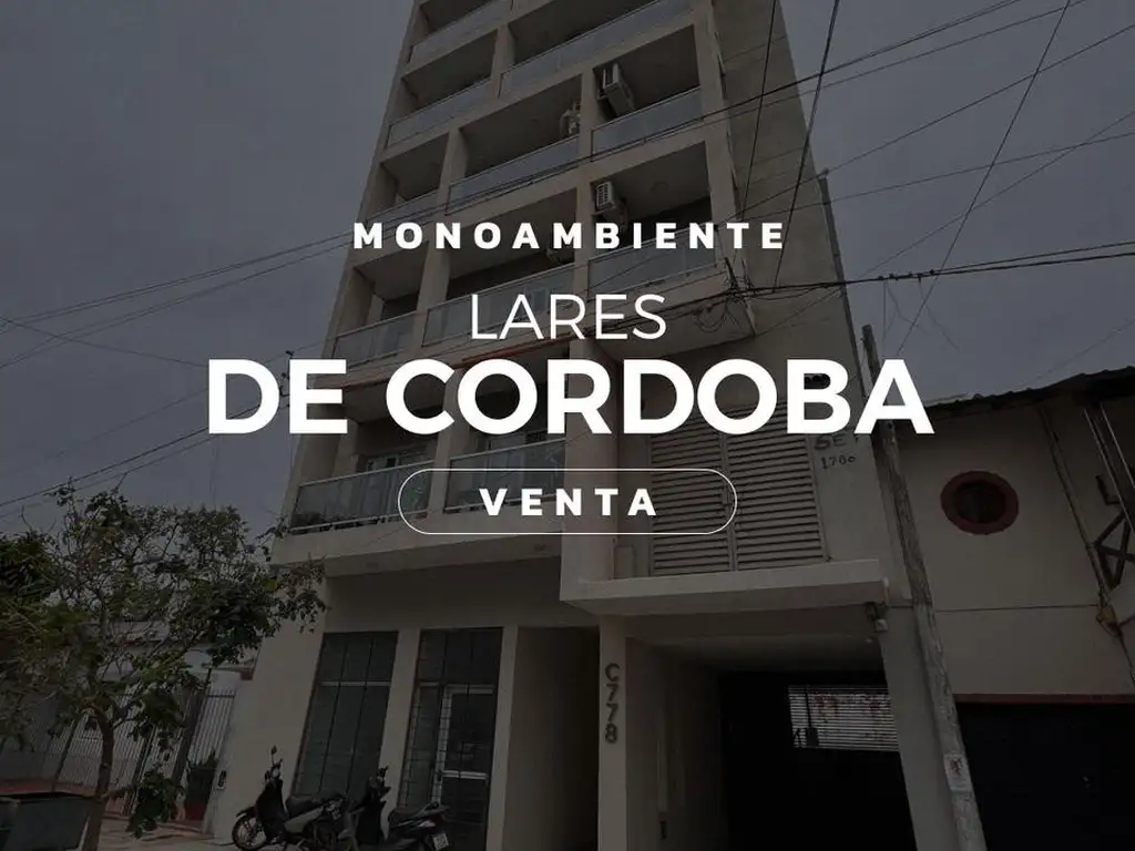 Departamento monoambiente amoblado con cochera en venta