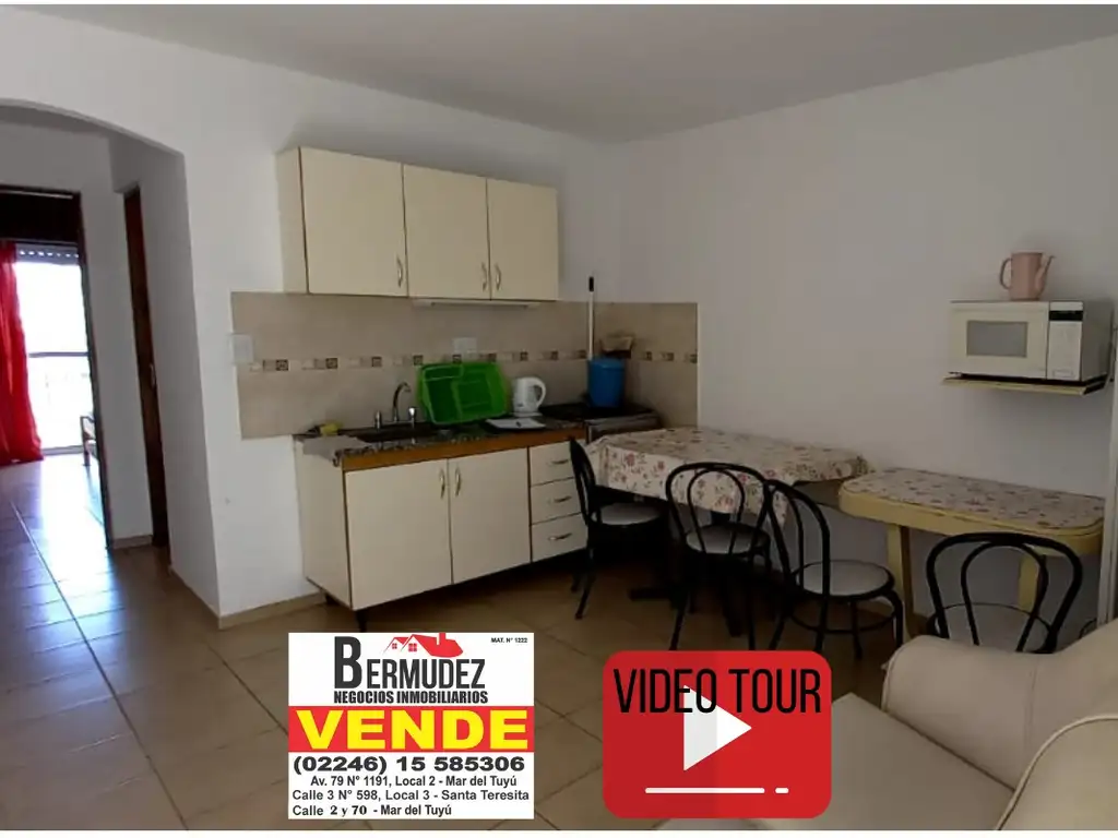 Depto de 2 Amb En 1er Piso a la venta! Zona Centro Santa Teresita. Oportunidad