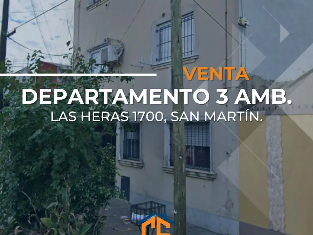 DEPARTAMENTO 3 AMBIENTES CON PATIO INTERNO, EN VENTA Y EN BUEN ESTADO