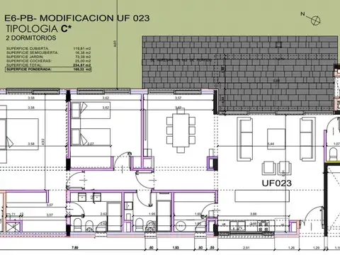 Departamento Casa Living- 4 amb. Planta Baja.