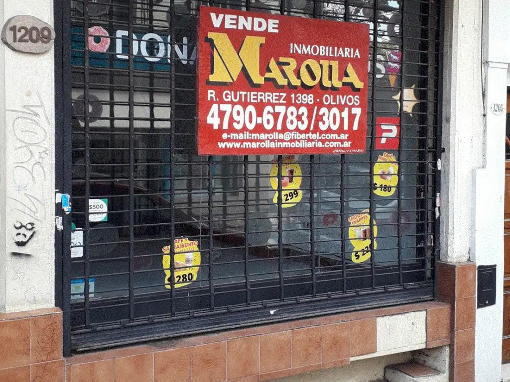 VENTA LOCAL CON SOTANO 58,18 M2 -OLIVOS-