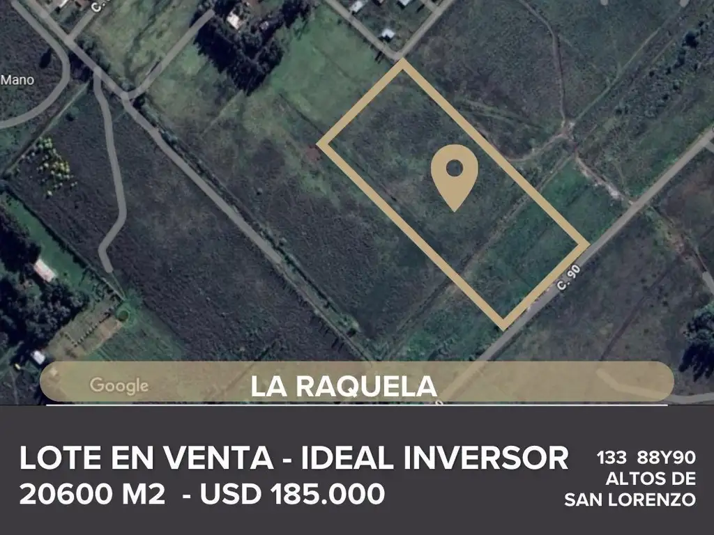 Venta de Lote en ALTOS DE SAN LORENZO, La Plata