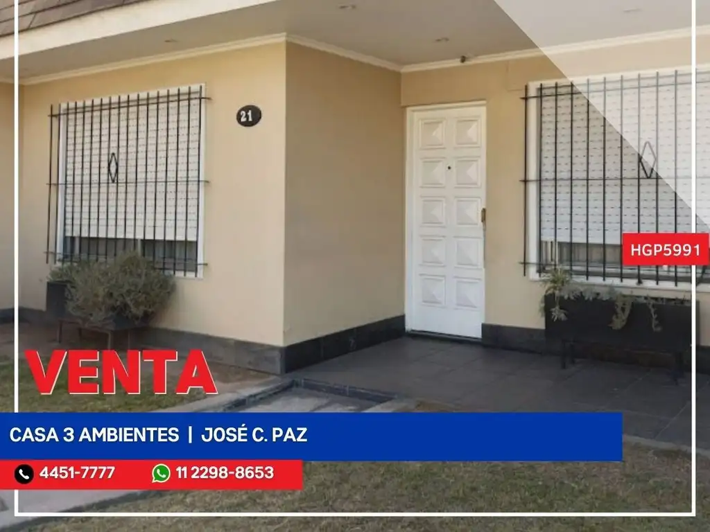 Casa - Venta - Argentina, José C Paz - Manuel Quintana 100