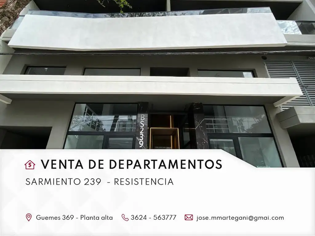 Venta Departamento 1 dormitorio 3 a os 1 cochera 57m2