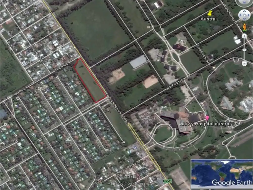 Fraccion  de 7200 m2  en Venta  Ruta 234 Pilar,  G.B.A. Zona Norte