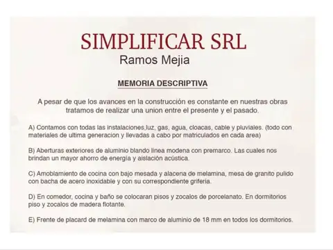 O'higgins 200, Piso 1