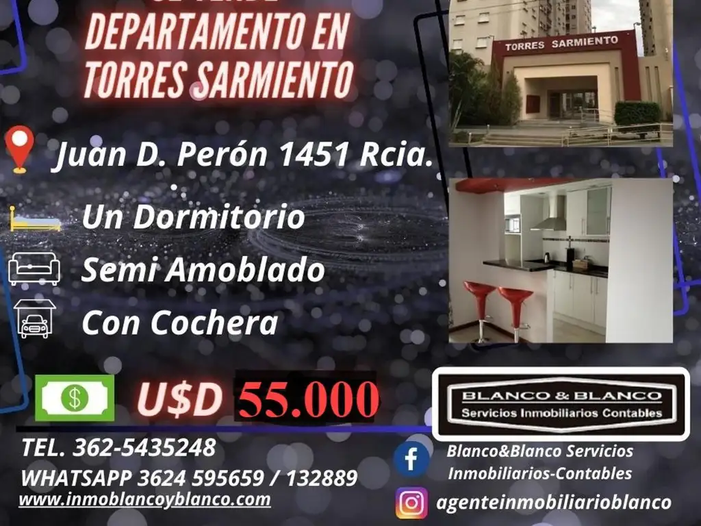 SE VENDE Departamento en Torres Sarmiento