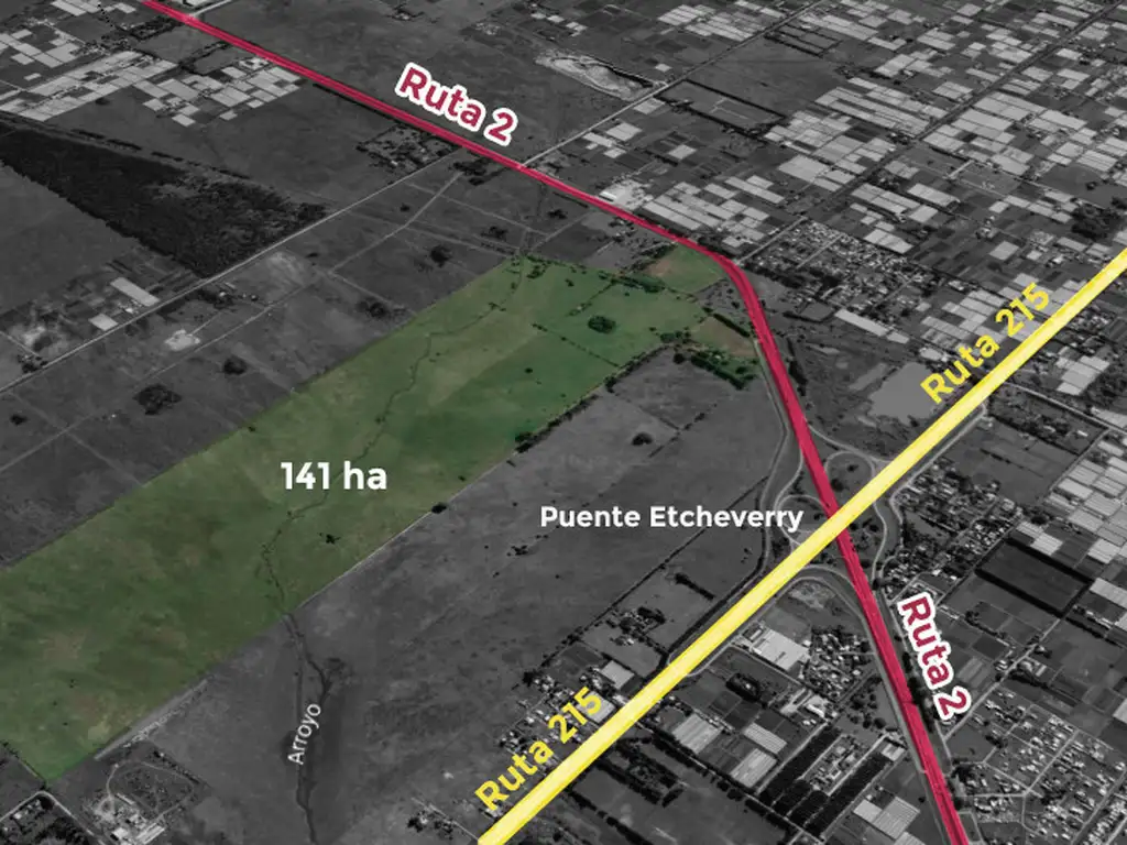 EXCELENTE FRACCIÓN DE 141 HECTÁREAS SOBRE RUTA 2