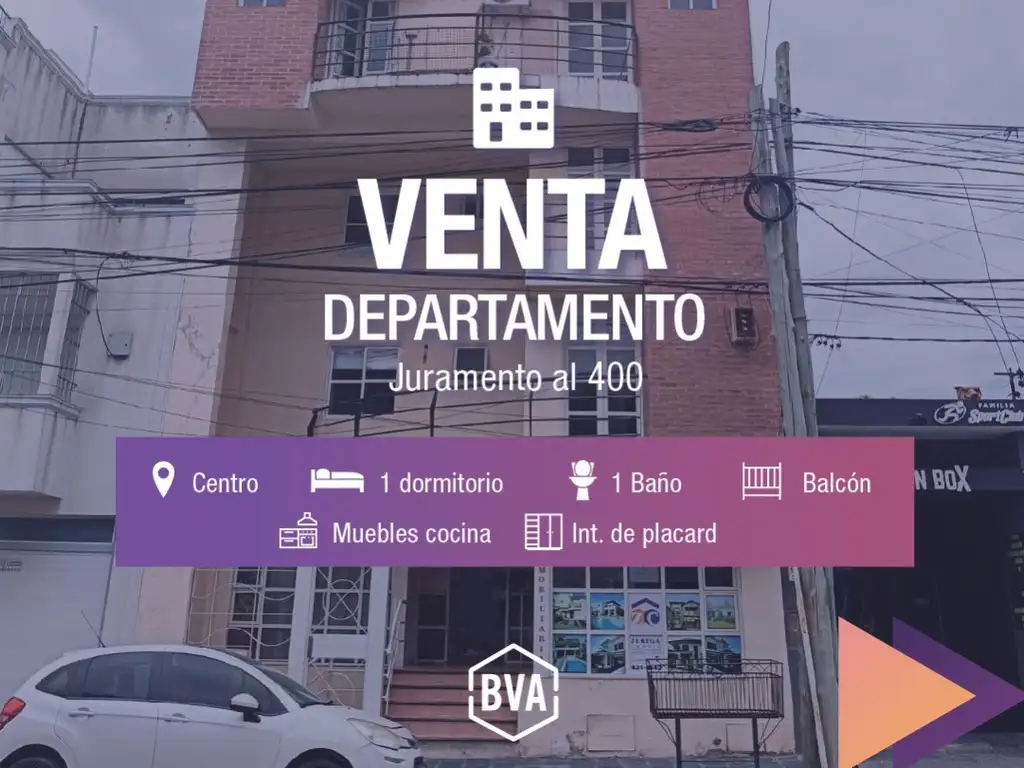 DEPARTAMENTO DE 1 DORMITORIO EN VENTA