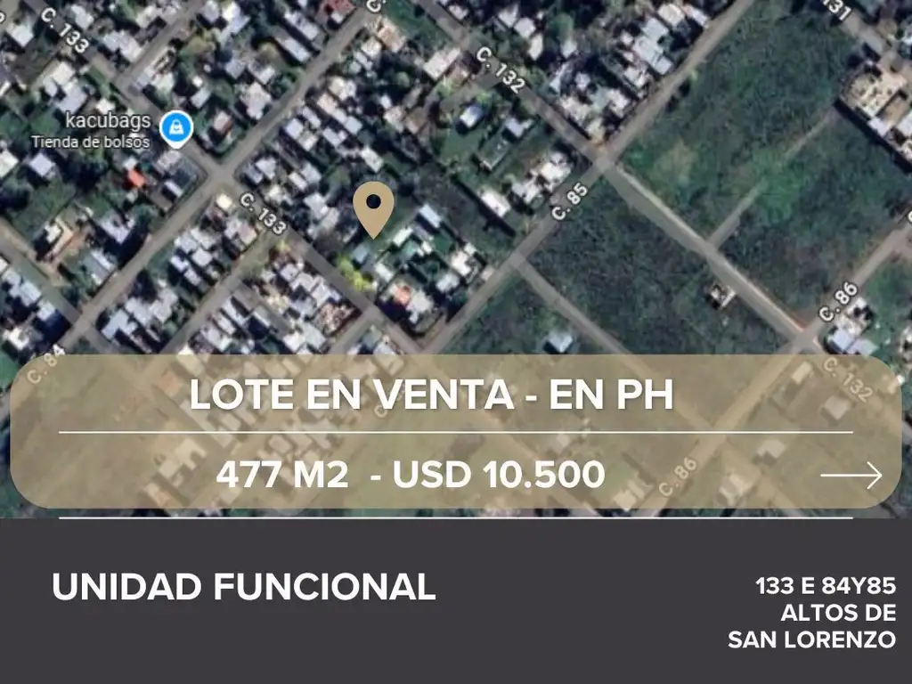 Venta de Lote en ALTOS DE SAN LORENZO, La Plata