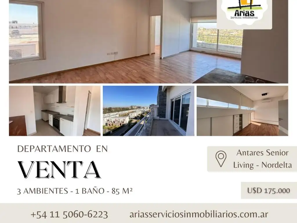 Departamento 3 Amb. EN VENTA - Ubicado en Antares, Nordelta