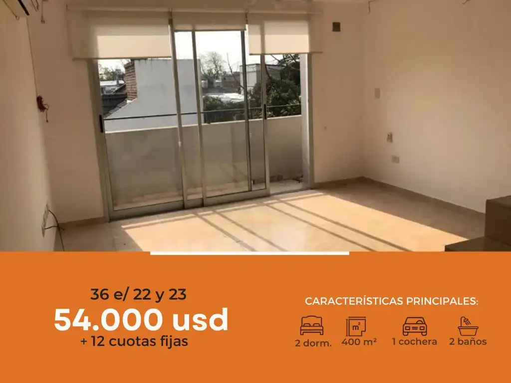 Departamento en venta - 2 dormitorios  2 baños - 115mts2 - La Plata [FINANCIADO]