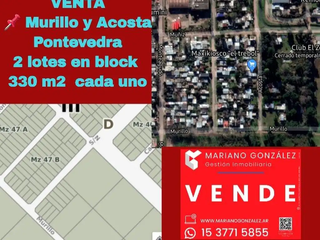 Lote - Venta - Argentina, Merlo - Murillo 2200