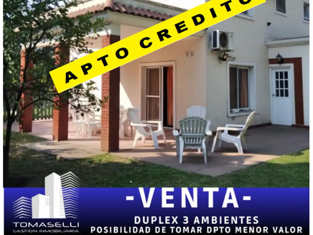 VENTA - CASA 3 AMBIENTES - FINANCIACION - ACEPTA DEPARTAMENTO