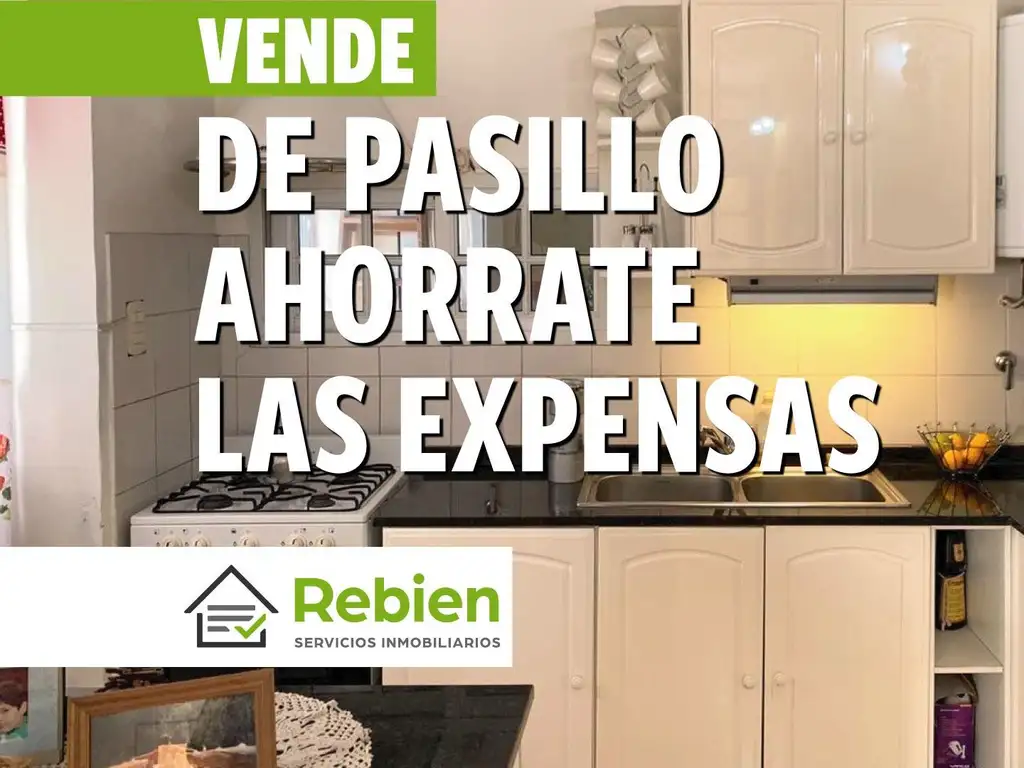 Venta Departamento de pasillo de dos dormitorios en Alberdi.