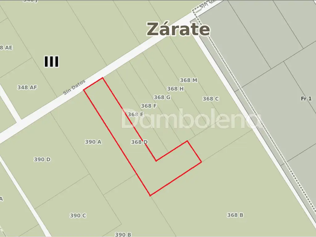 Terreno Fraccion  en Venta ubicado en Zárate, G.B.A. Zona Norte - DAM1322_LP431491_4