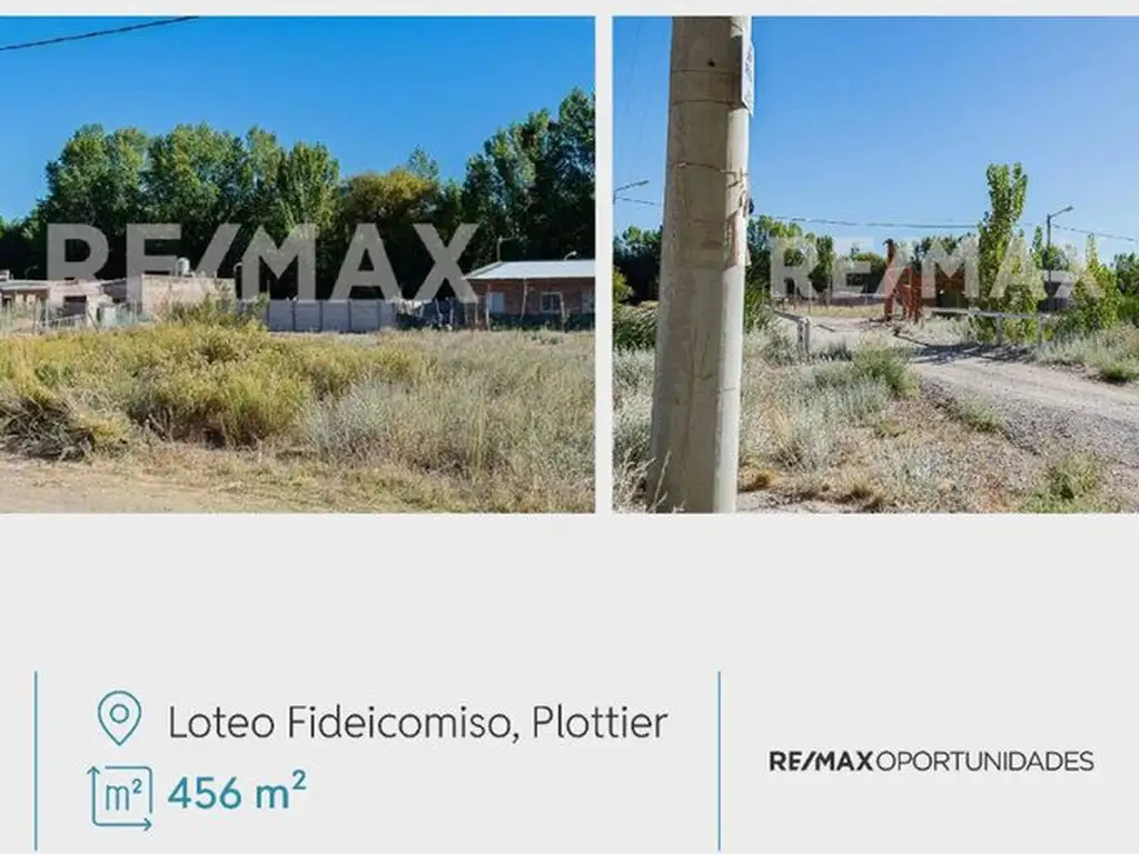 VENTA TERRENO LOTEO  FIDECOMISO 1 PLOTTIER