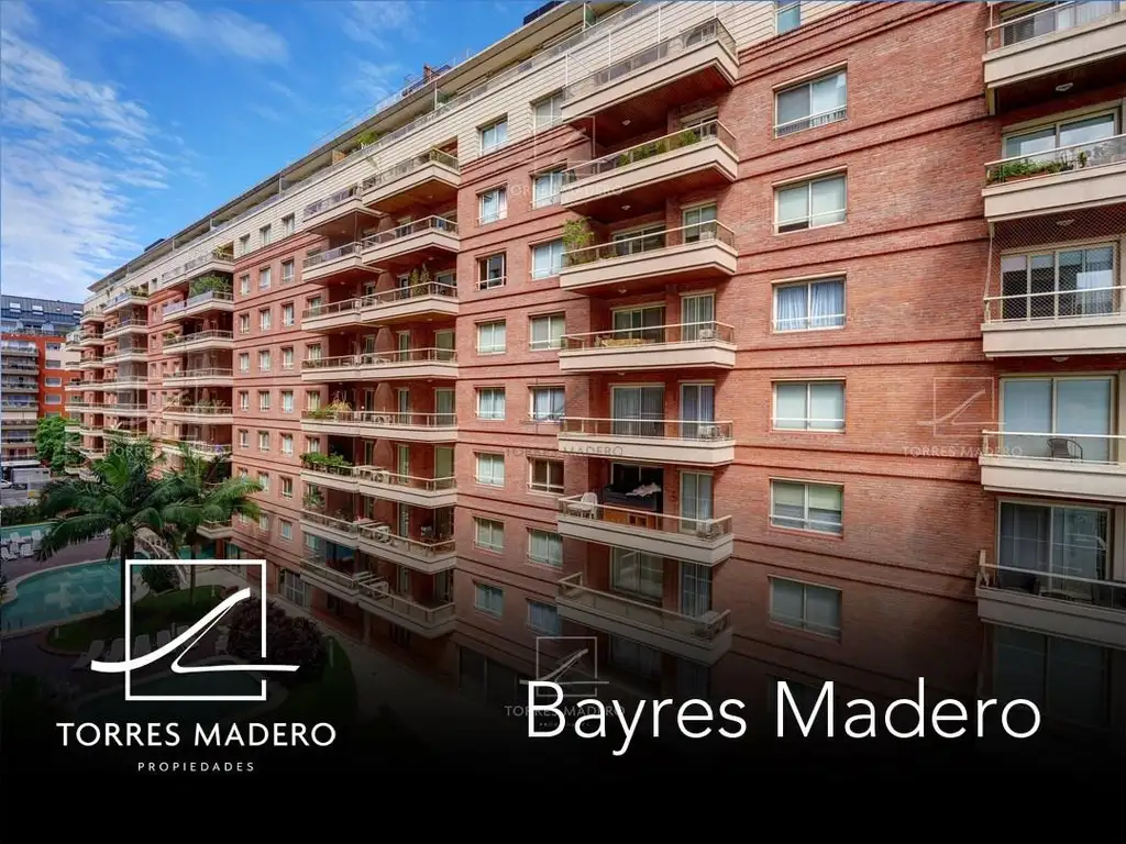 BAYRES MADERO ALQUILER PAQUETE 1 DORMITORIO CON COCHERA !