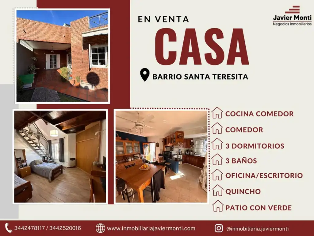 CASA EN VENTA - Barrio Santa Teresita