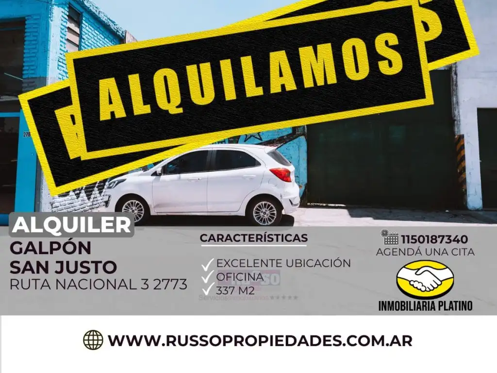 Alquiler galpón 260 m2 San Justo