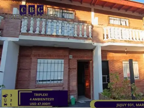 TRIPLEX EN CALLE JUJUY AL 900, SAN BERNARDO