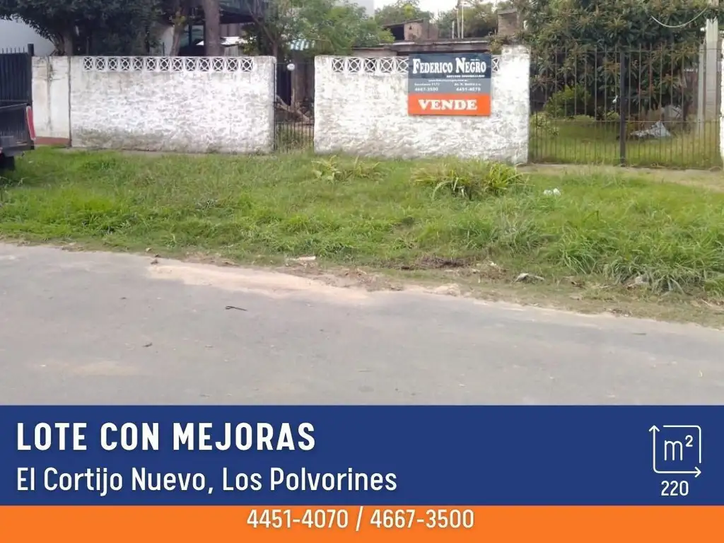 Lote - Venta - Argentina, Los Polvorines - Velazquez 2510