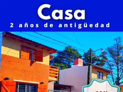 Casa totalmente equipada, 2 años de antigüedad, excelente.