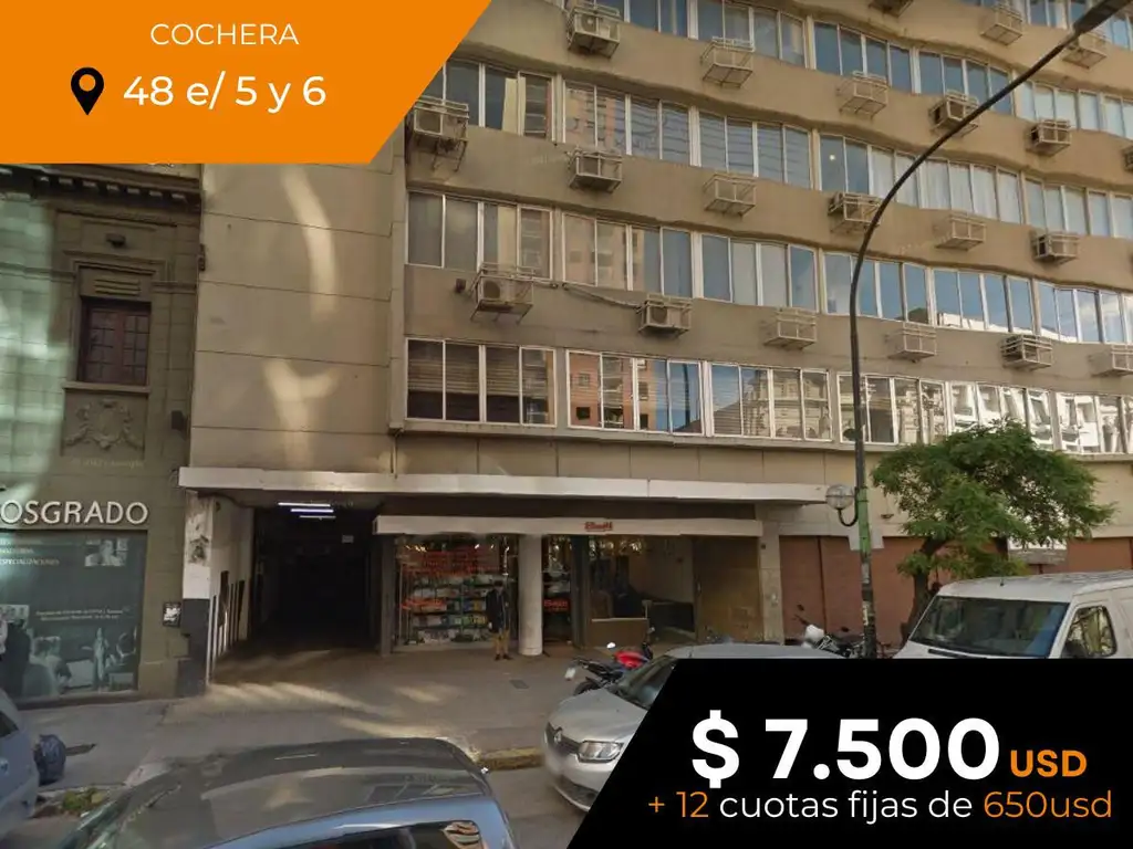 Cochera en venta - 12Mts2 Cubiertos - La Plata [FINANCIADA]