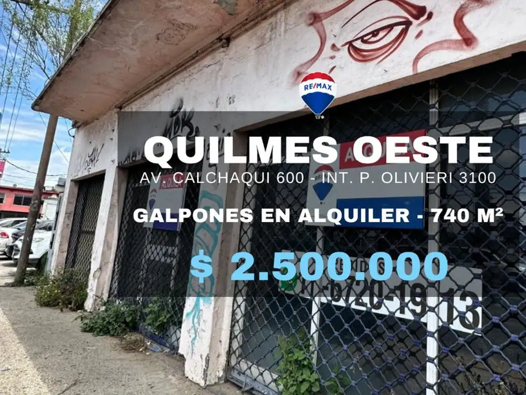 ALQUILER GALPÓN EN QUILMES OESTE