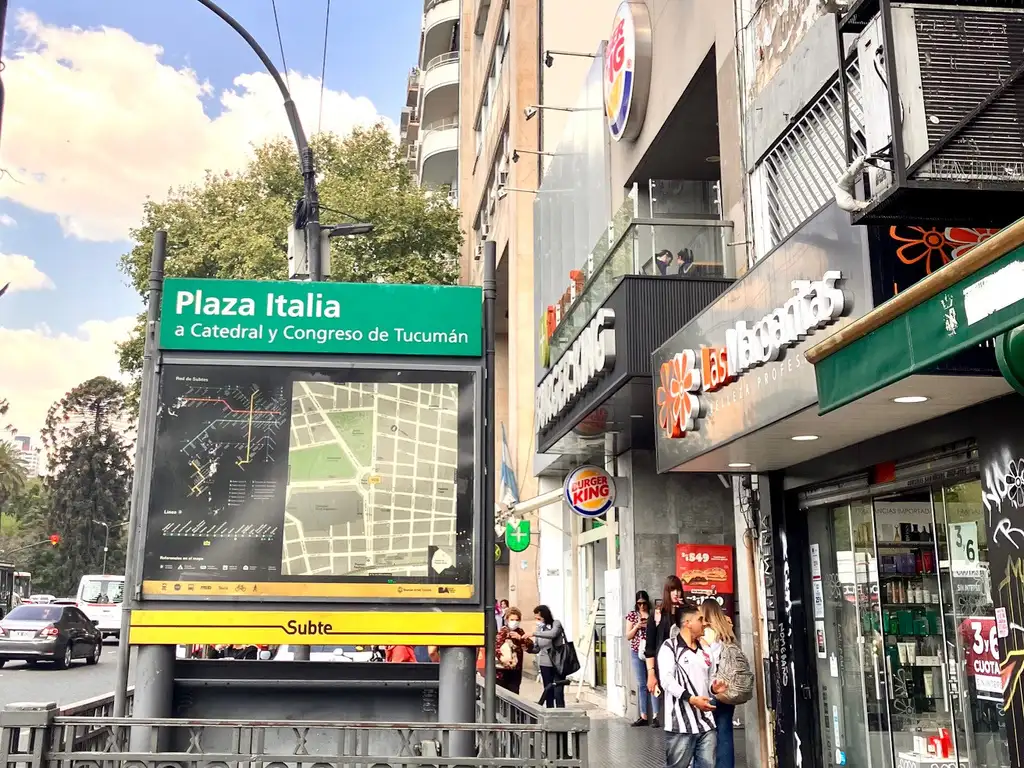 DUEÑO ALQUILA 2 AMB. COMERCIAL/PROFESIONAL. FRENTE A PLAZA ITALIA.