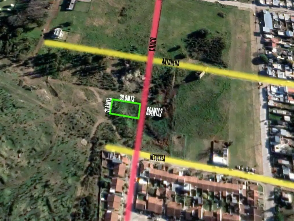 Terreno venta - 25,65x39,9mts - 864mts2 totales - Tandil