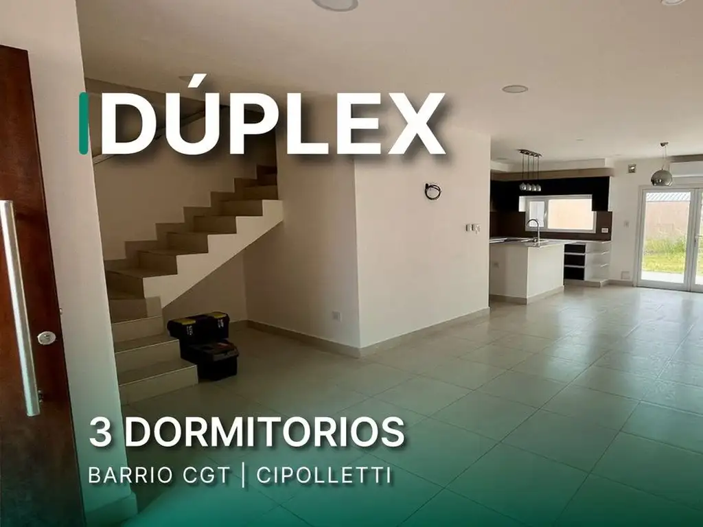 Venta duplex tres dormitorios CGT Cipolletti