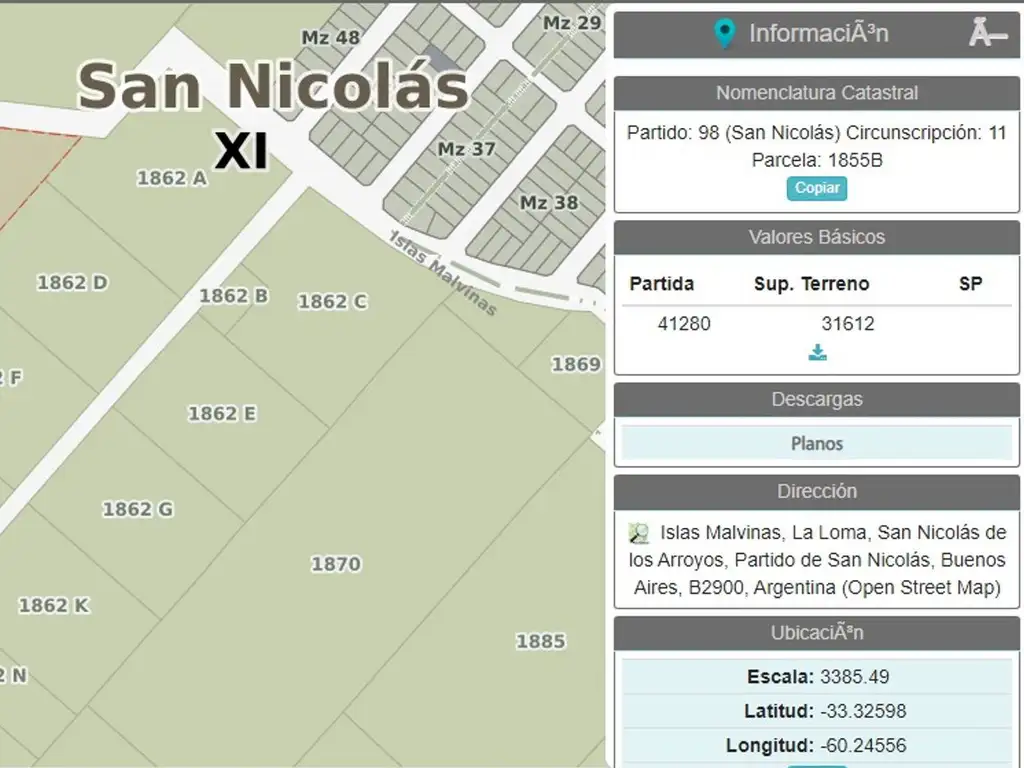 VENTA DE TERRENO DE 31.612 M IDEAL LOTEO S.NICOLAS