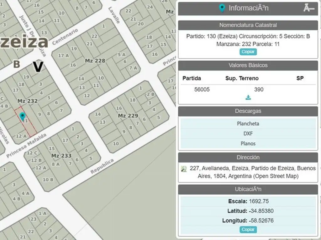 LOTE EN VENTA IDEAL PARA INVERSION EN EZEIZA