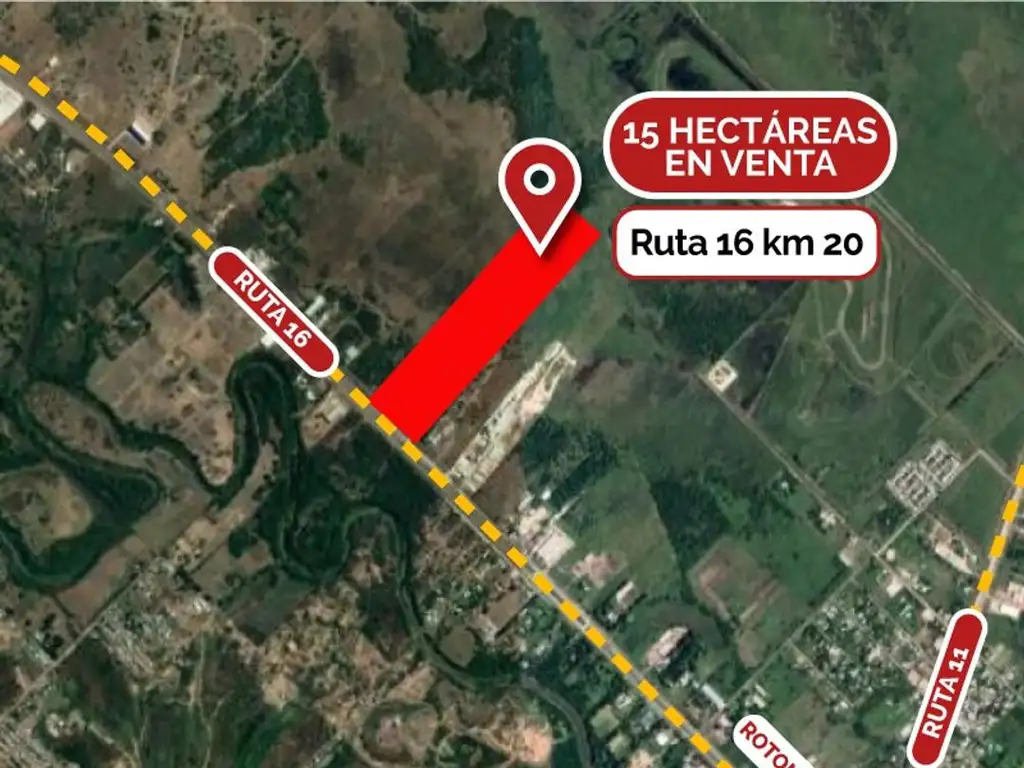 Venta Terreno 150000m2 monoambiente Ruta 16 Km 100 Resistencia