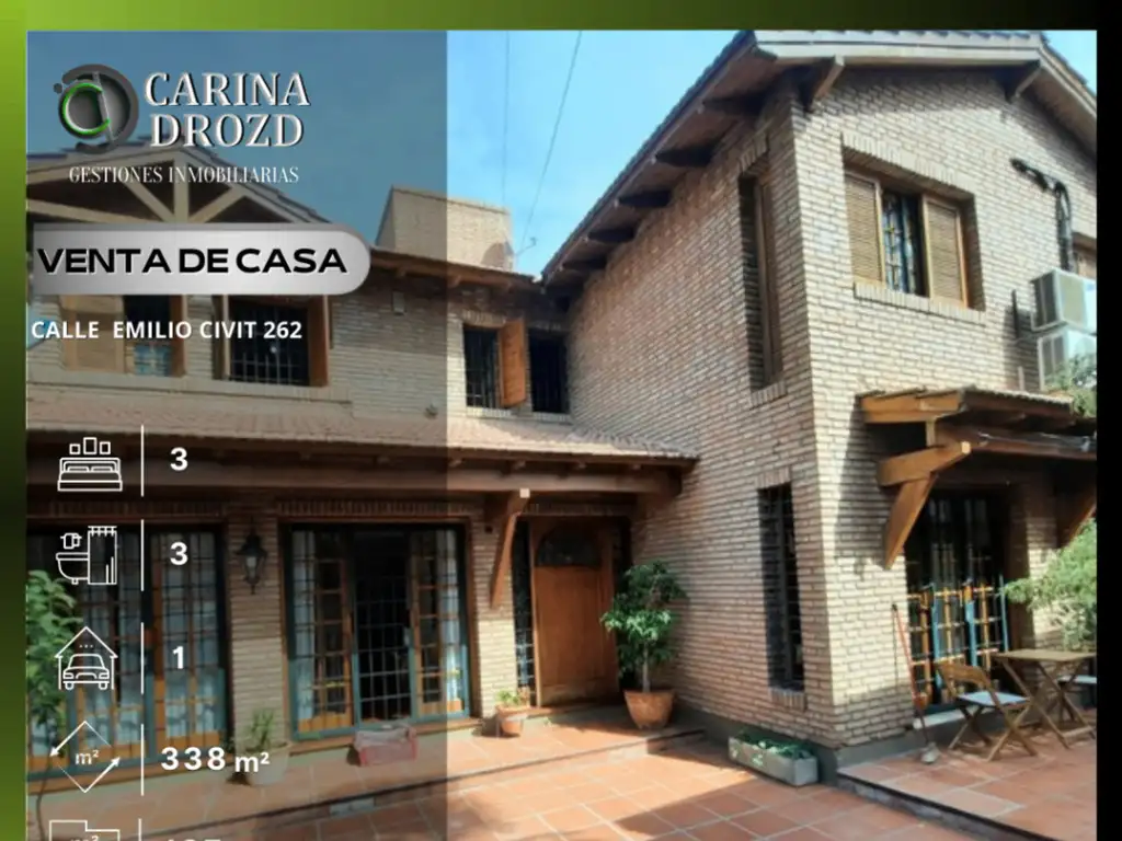 Casa en venta de 3 dormitorios c/ cochera en 5.ª Sección Residencial Sur