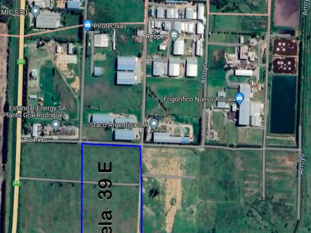 Venta 11.7  ha z/industrial Cina...