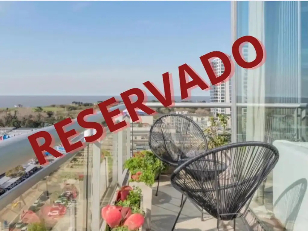 Duplex amueblado, vista 360° al río. Libertador.