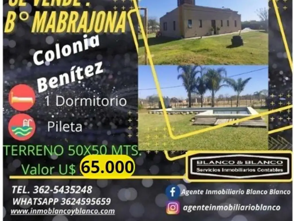 SE VENDE: Bº MABRAJONA l. COLONIA BENITEZ