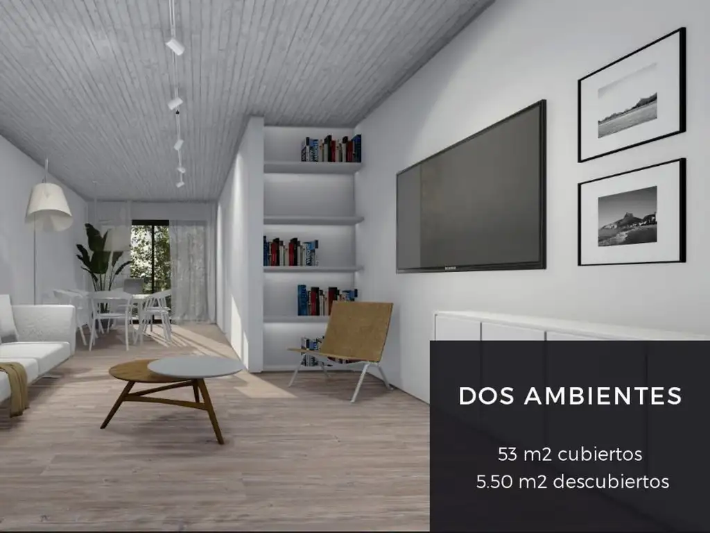 Venta departamento 2 ambientes de pozo en Parque chas