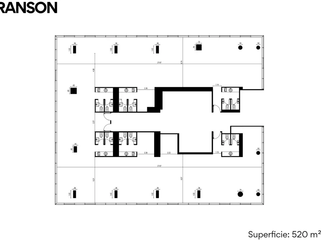 Espectacular Oficina  Piso 28  PLANTA ENTERA  520 m2  Av Corrientes en Lex Tower