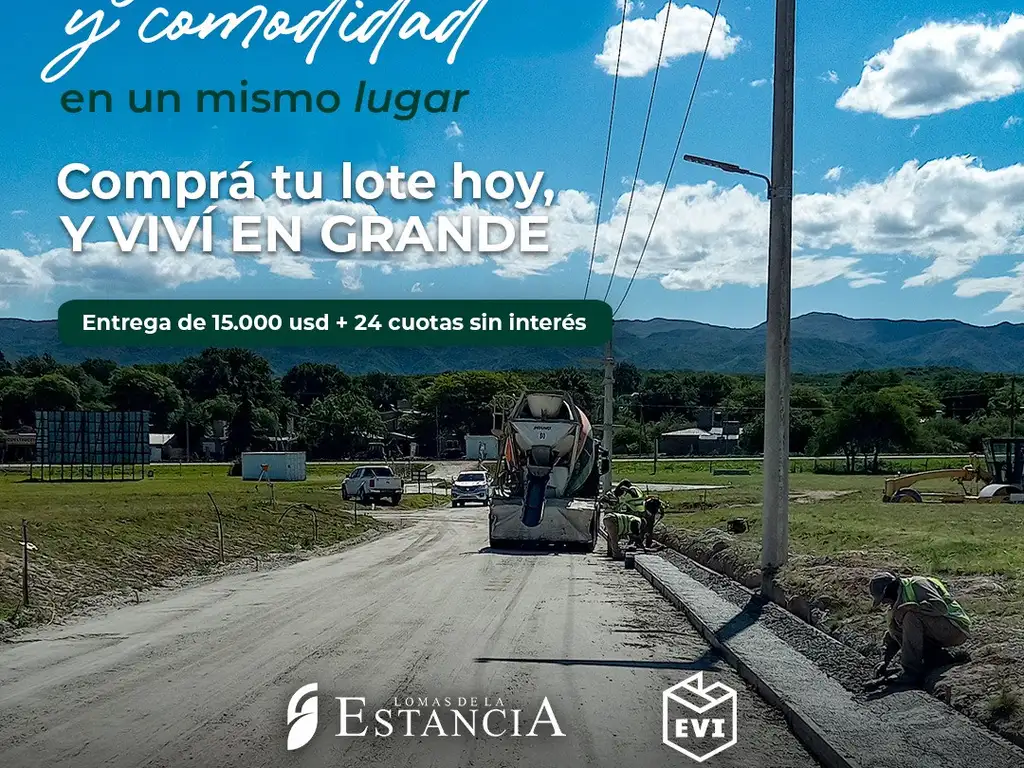 Lote en Alta Gracia -LOMAS DE LA ESTANCIA - Escritura